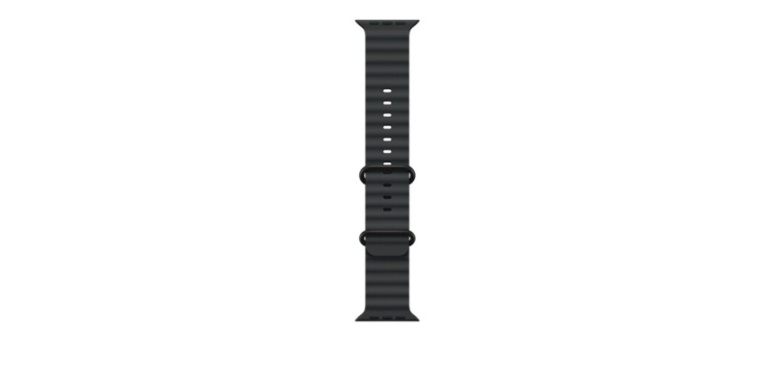 Accessoires bracelet et montre connectée Apple Océan noir 49 mm Finition titane noir