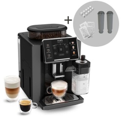 Expresso avec broyeur Krups Sensation Lait EA912HF1 Gris anthracite + kit entretien
