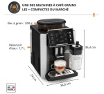 Expresso avec broyeur Krups Sensation Lait EA912HF1 Gris anthracite + kit entretien