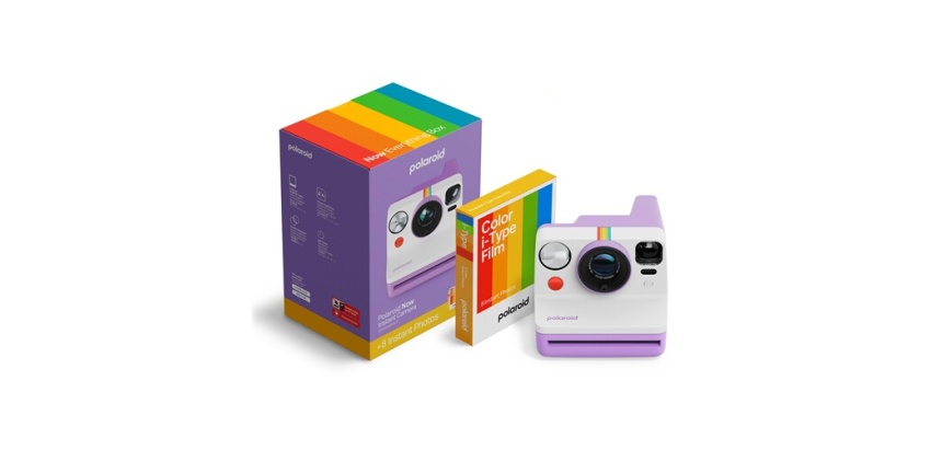 Appareil photo instantané Polaroid Now + Pack de films (8 photos) - Violet