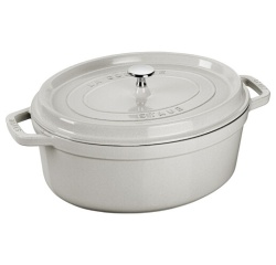 Cocotte Staub Ovale 33 cm Truffe Blanche