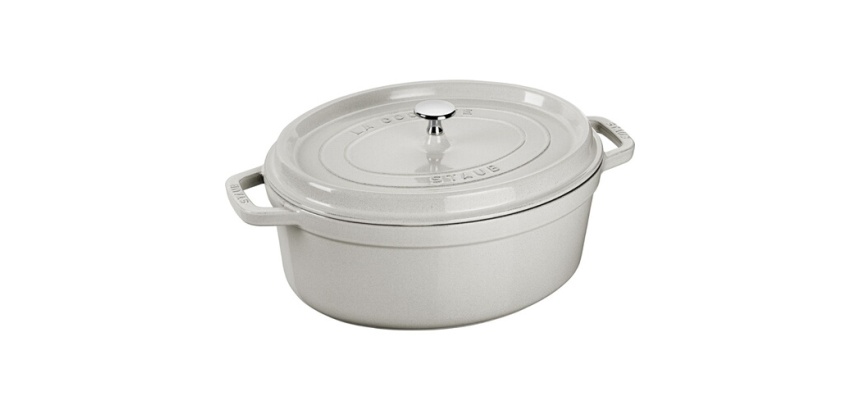 Cocotte Staub Ovale 33 cm Truffe Blanche