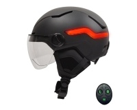 Casque vélo Tnb LED avec feu de freinage automatique Urban Moov Vizion Taille M Noir