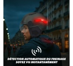 Casque vélo Tnb LED avec feu de freinage automatique Urban Moov Vizion Taille M Noir