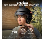 Casque vélo Tnb LED avec feu de freinage automatique Urban Moov Vizion Taille M Noir