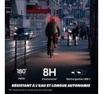 Casque vélo Tnb LED avec feu de freinage automatique Urban Moov Vizion Taille M Noir