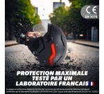Casque vélo Tnb LED avec feu de freinage automatique Urban Moov Vizion Taille L Noir