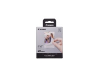 Consommable pour imprimante photo Canon XC-20L - Kit 20 impressions format carte de credit pour Selphy QX20