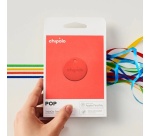Balise connectée Chipolo Tracker porte-clés Pop Rouge pour Apple et Android