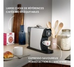 Cafetière à dosette ou capsule Malongo EOH 1250 W Gris