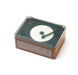 Radio Halterrego Lecteur CD rétro Bluetooth Bois foncé