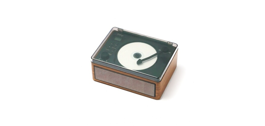 Radio Halterrego Lecteur CD rétro Bluetooth Bois foncé