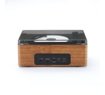 Radio Halterrego Lecteur CD rétro Bluetooth Bois foncé