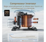Réfrigérateur congélateur en bas Dreame Mega Pro 456 L