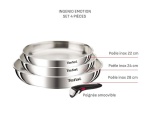 Poêle Tefal Ingenio Emotion Set 4P Inox non revetu L8968445