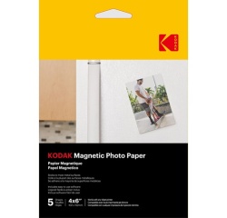 Papier d'impression Kodak Pack de 5 feuilles de papier photo magnétique 10 x 15 690g Blanc