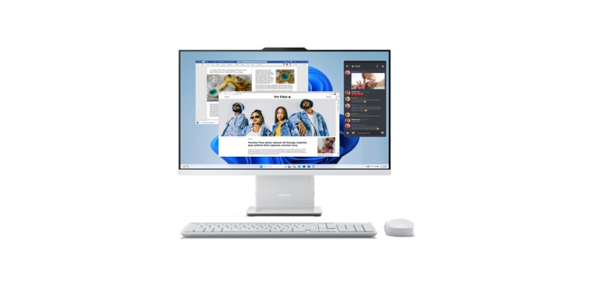 PC tout en un Lenovo IdeaCentre AIO 27ARR9 F0HQ008KFR 27" AMD Ryzen 5 16 Go RAM 512 Go SSD Gris nuage