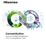 Congélateur armoire Hisense FT3K310SAIE FreshFit Inox