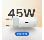 Chargeur pour téléphone mobile Google Chargeur secteur USB-C 45W Blanc
