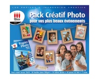 Papier d'impression Micro Appli Pack Créatif photo A3 200g 50 feuilles couleur