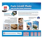 Papier d'impression Micro Appli Pack Créatif photo A3 200g 50 feuilles couleur