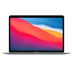 MacBook Apple Air 13" 128 Go SSD 8 Go RAM Puce M1 CPU 7 cœurs GPU 7 cœurs Gris sidéral 2020 Reconditionné Grade B