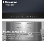Réfrigérateur congélateur en bas Hisense RB3K330SAIC FreshFit
