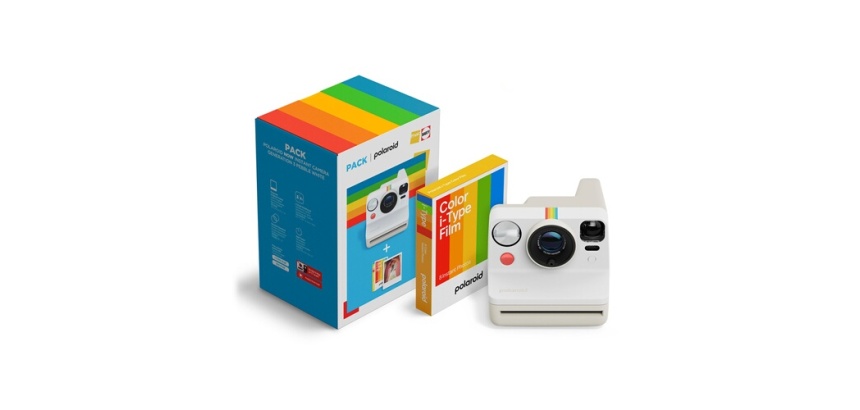 Appareil photo instantané Polaroid Pack Fnac Darty Now Génération 3 Blanc + 8 films