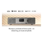 Chaine HiFi Sonoro Système tout-en-un AVATON, Graphite (mat) - argent