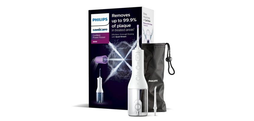 Hydropulseur Philips SONICARE HX3826/31 Jet dentaire sans fil Blanc