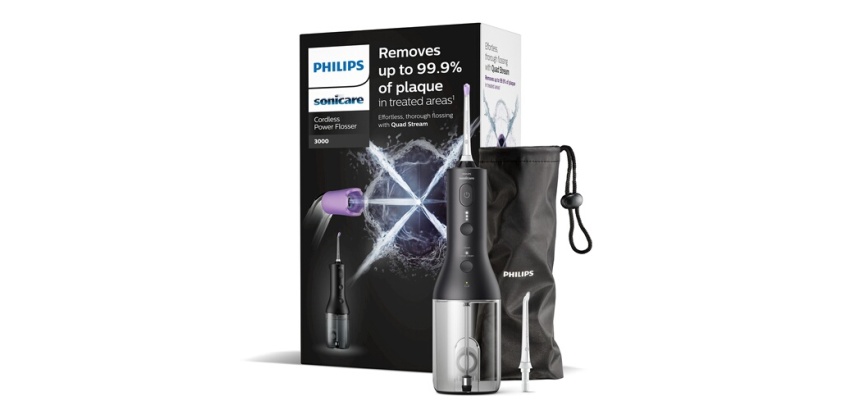 Hydropulseur Philips SONICARE HX3826/33 Jet dentaire sans fil NOIR