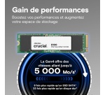 SSD interne Crucial E100 1TB PCIe Gen4 NVMe M.2