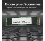 SSD interne Crucial E100 1TB PCIe Gen4 NVMe M.2