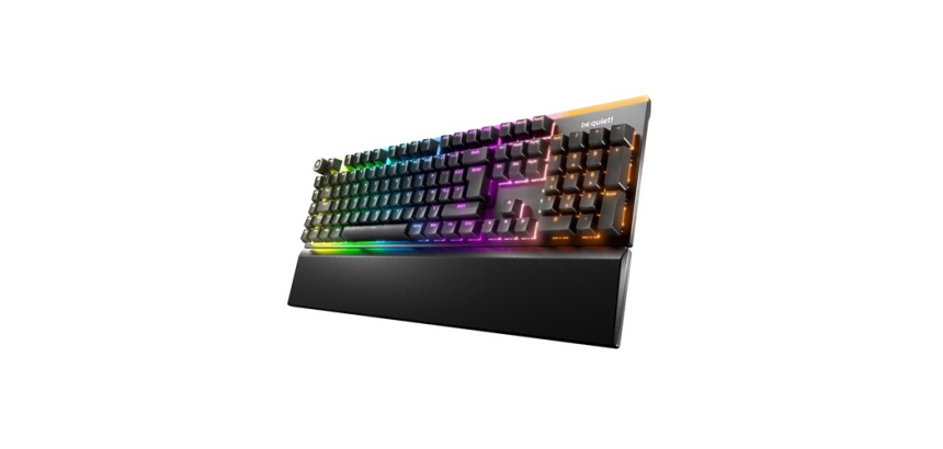 Clavier Be Quiet mécanique gaming avec fil Light Mount Silent Linear Switches Noir