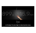 PC portable Msi Prestige 13 AI+ A3MG-030FR 13,3" Copilot+ Intel Core Ultra 7 32 Go RAM 1 To SSD Gris platine