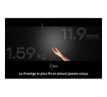 PC portable Msi Prestige 16 AI+ C3MG-076FR 16" Copilot+ Intel Core Ultra 7 32 Go RAM 1 To SSD Gris platine