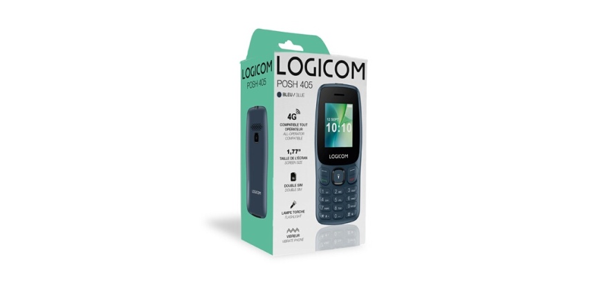 Téléphone portable basique Logicom Feature phone 4G 1,77, Dual sim 128mb + 48mb-Type C