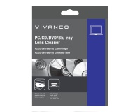 Kit de nettoyage Vivanco CD/DVD/BLU-RAY double brosse de nettoyage