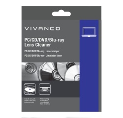 Kit de nettoyage Vivanco CD/DVD/BLU-RAY double brosse de nettoyage