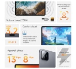 Tablette tactile Xiaomi Pad 8 11,2" 128 Go Bleu