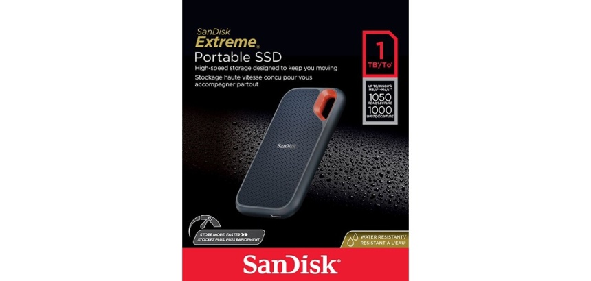 SSD externe Sandisk EXTREME PORTABLE 1T RPD2