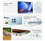 Smartphone Xiaomi Pack Redmi Note 15 6.77" 5G Double nano SIM 256 Go Noir + Ecouteurs sans fil Xiaomi Redmi Buds 6 Play Bluetooth Noir