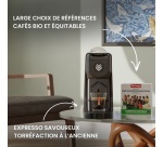 Machine à café à dosette professionnelle Malongo EOH, noir brillant