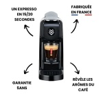 Machine à café à dosette professionnelle Malongo EOH, noir brillant