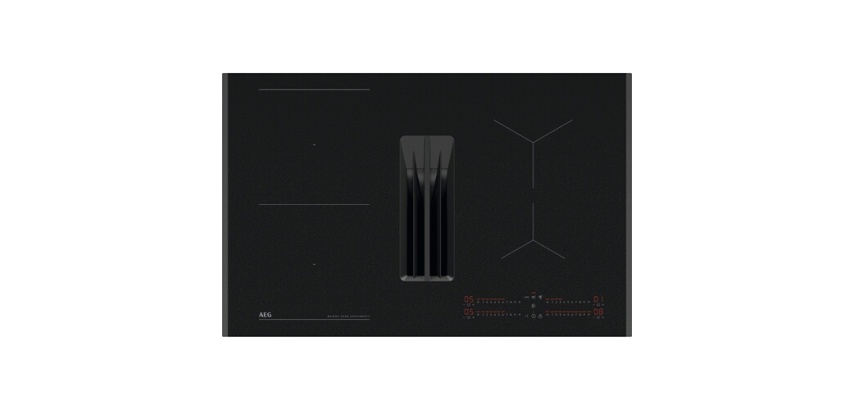 Plaque de cuisson avec hotte intégrée Aeg TH84CB03FZ SaphirMatt