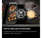 Plaque de cuisson avec hotte intégrée Aeg TH84CB03FZ SaphirMatt