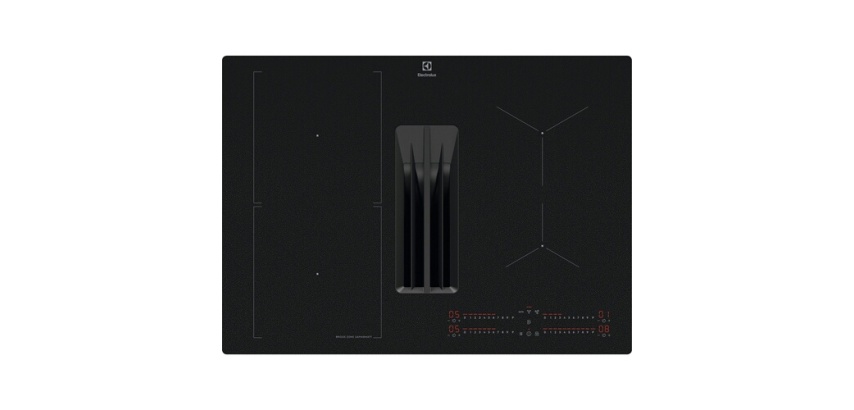 Plaque de cuisson avec hotte intégrée Electrolux KCC73443CZ SAPHIRMATT