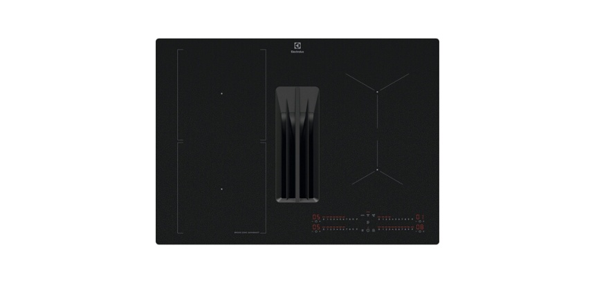Plaque de cuisson avec hotte intégrée Electrolux KCC73443CZ SAPHIRMATT