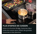 Plaque de cuisson avec hotte intégrée Aeg TH74CB03FZ SaphirMatt