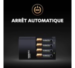 Chargeur de piles Duracell Chargeur 4H de 4 piles AA/AAA